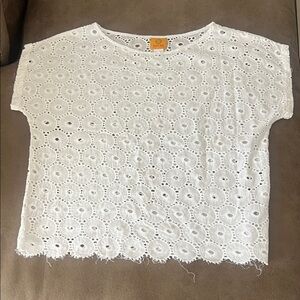 Ruby Rd. Women's White Eyelet Blouse